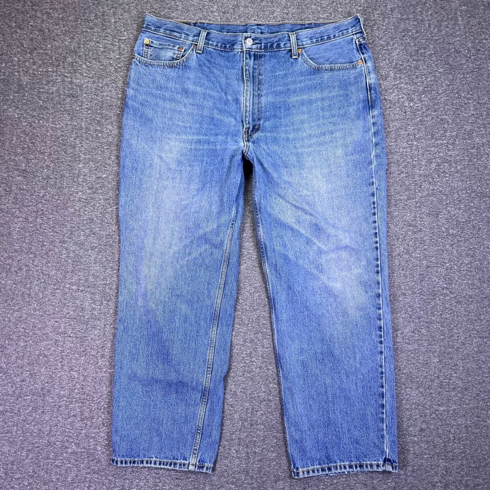 Levis 550 Jeans Mens 41x29 Blue Denim Baggy Classic Casual Relaxed Tapered Retro